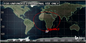 Ground tracks are the paths a satellite makes on the surface of a planet directly below it, or the projection of a satellite’s orbit on the surface of the Earth. The rendering above illustrates a round shaped ground track for a satellite. These types of ground tracks are not from circular orbits!