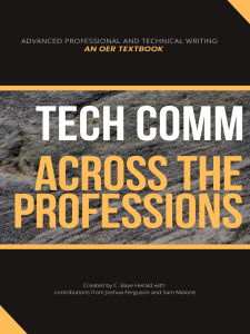 Technical Communication Across the Professions book cover
