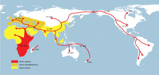 Spreading homo sapiens